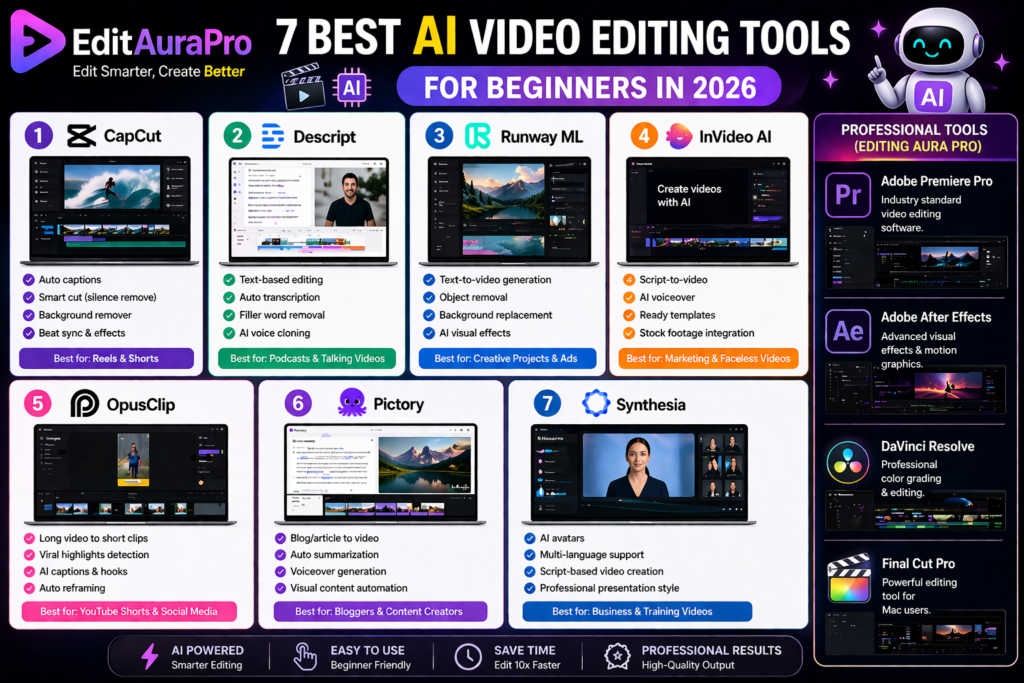 best AI video editing tools